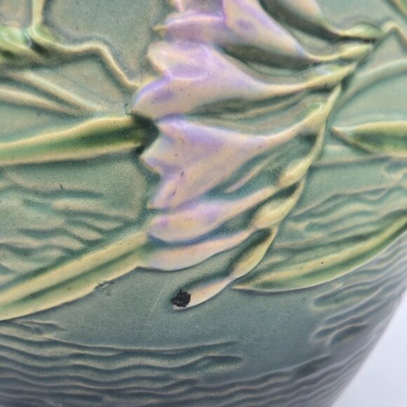 Vintage Roseville Pottery 4-8 Freesia Cookie Jar Made in the USA - Picture 8 of 10
